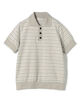 edition pourell コンパクトコットン ボーダーポロ