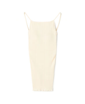 HAKUJI ランダムリブ オープンバックキャミソール