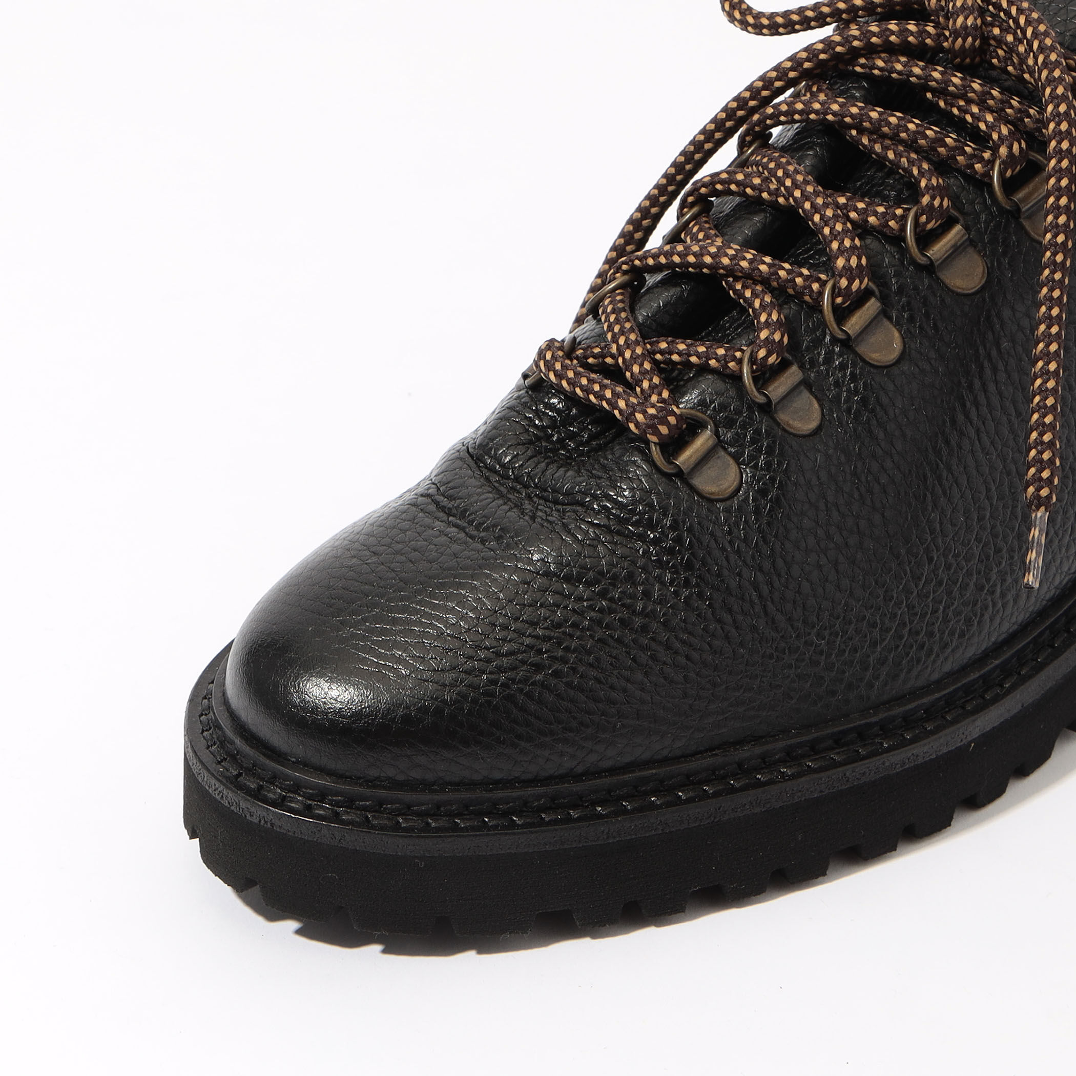 別注】SOLOVIERE ブラックグレインレザー クライミングシューズ