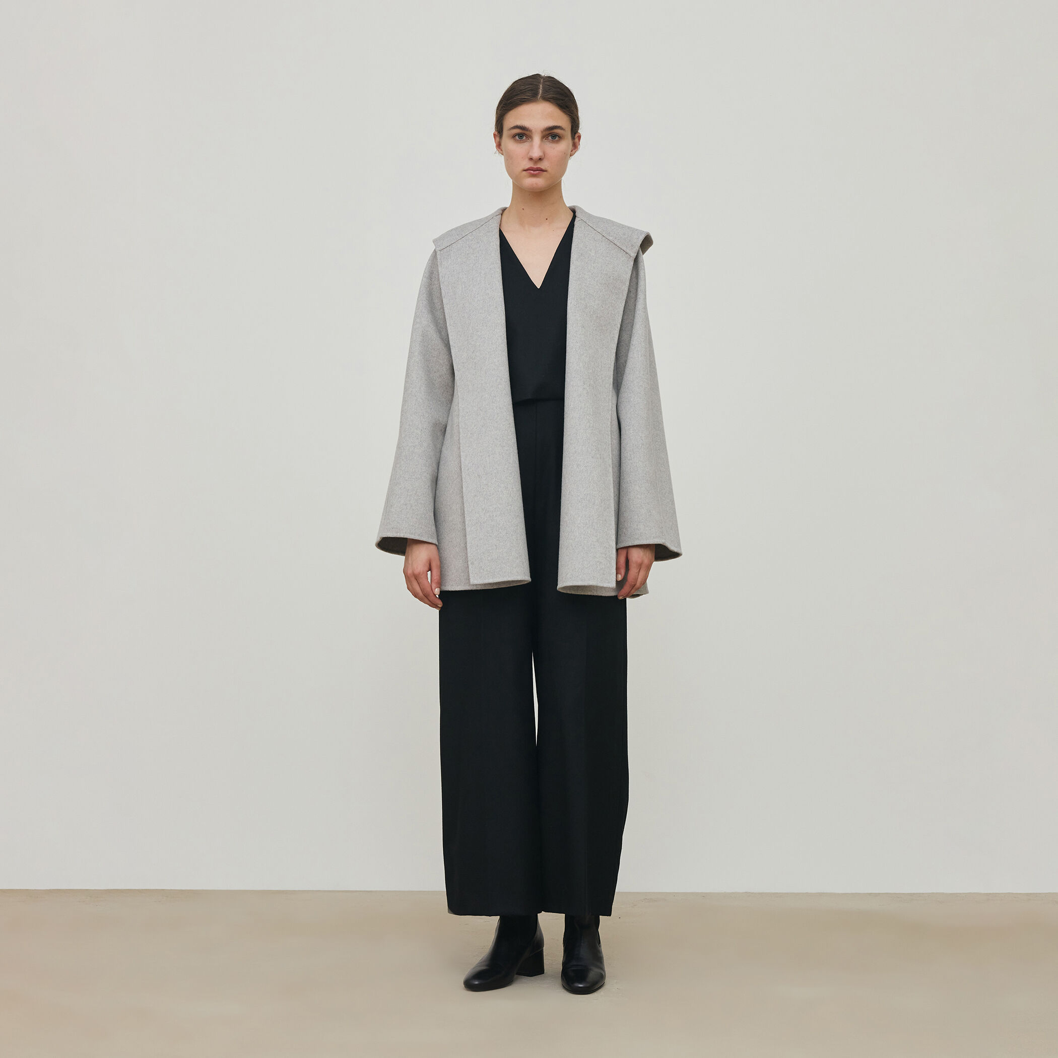 トゥモローランド✨ウールビーバービッグカラーロングコート ダブルフェイス 送料無料】ウールダブルフェイス ロングコート | TOMORROWLAND