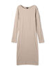 コットンカシミヤリブ クルーネックワンピース WTTR6781