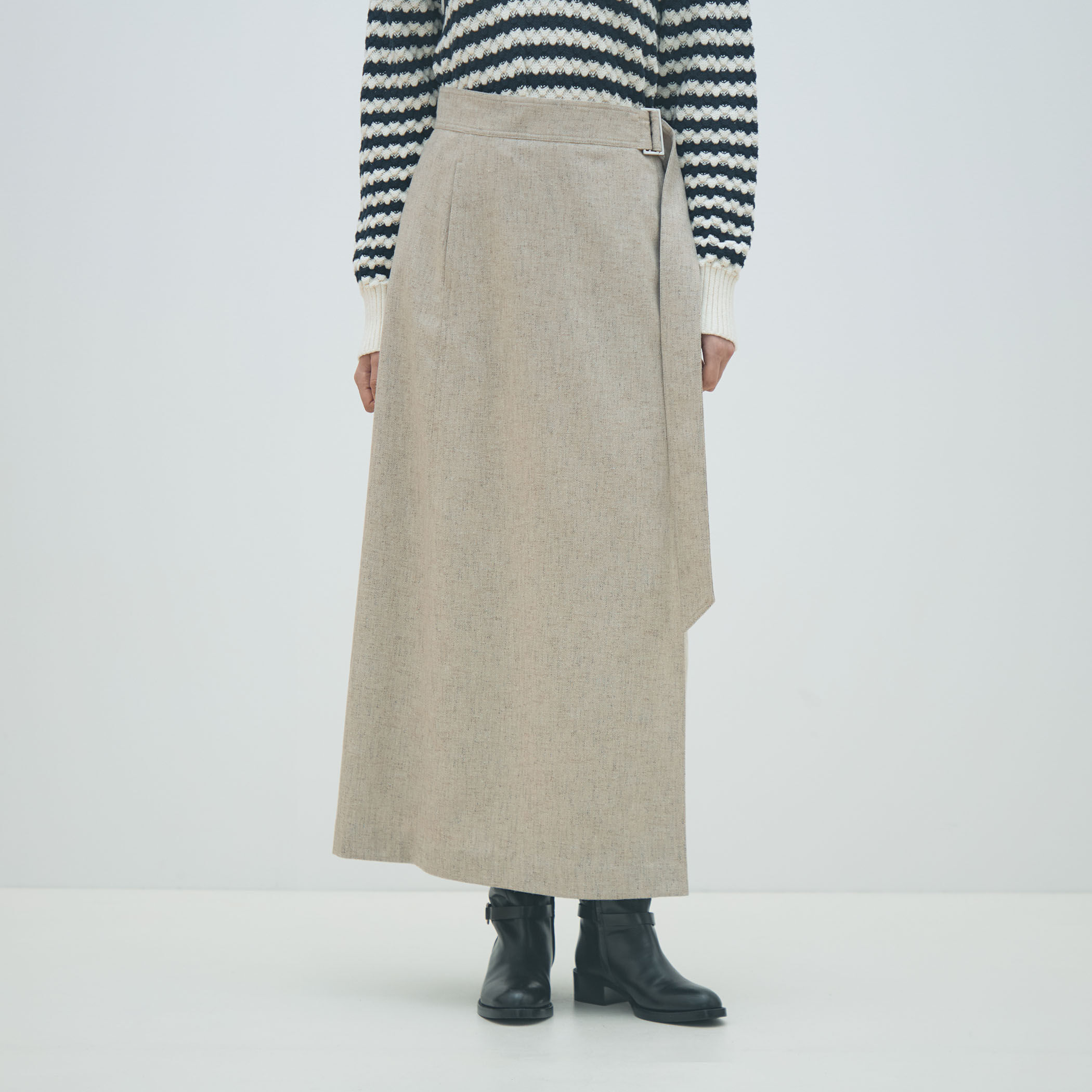 ネップツイード マキシスカート｜トゥモローランド 公式通販