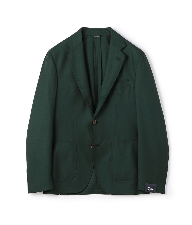 GABO ウールシルク シングルブレステッド2Bジャケット