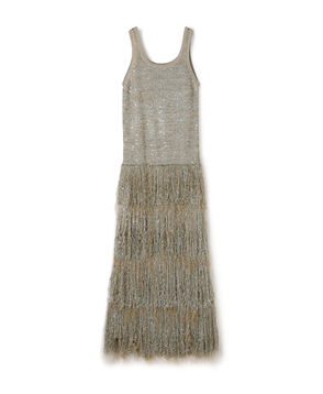 KANAKO SAKAI FRINGE KNITTED DRESS