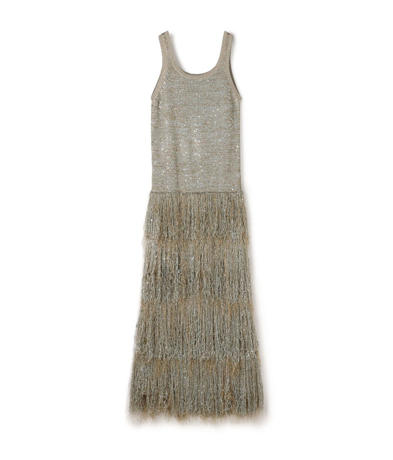 KANAKO SAKAI FRINGE KNITTED DRESS
