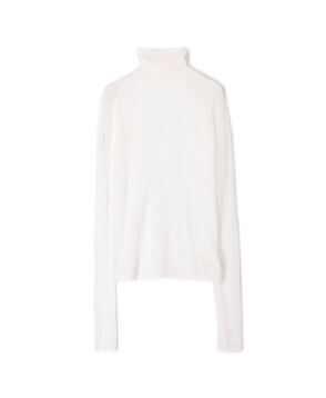 コットンナイロン シアータートルネックプルオーバー