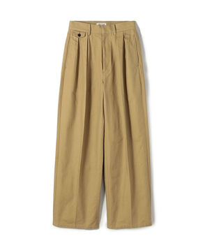 edition pourell ビンテージコットン タックパンツ