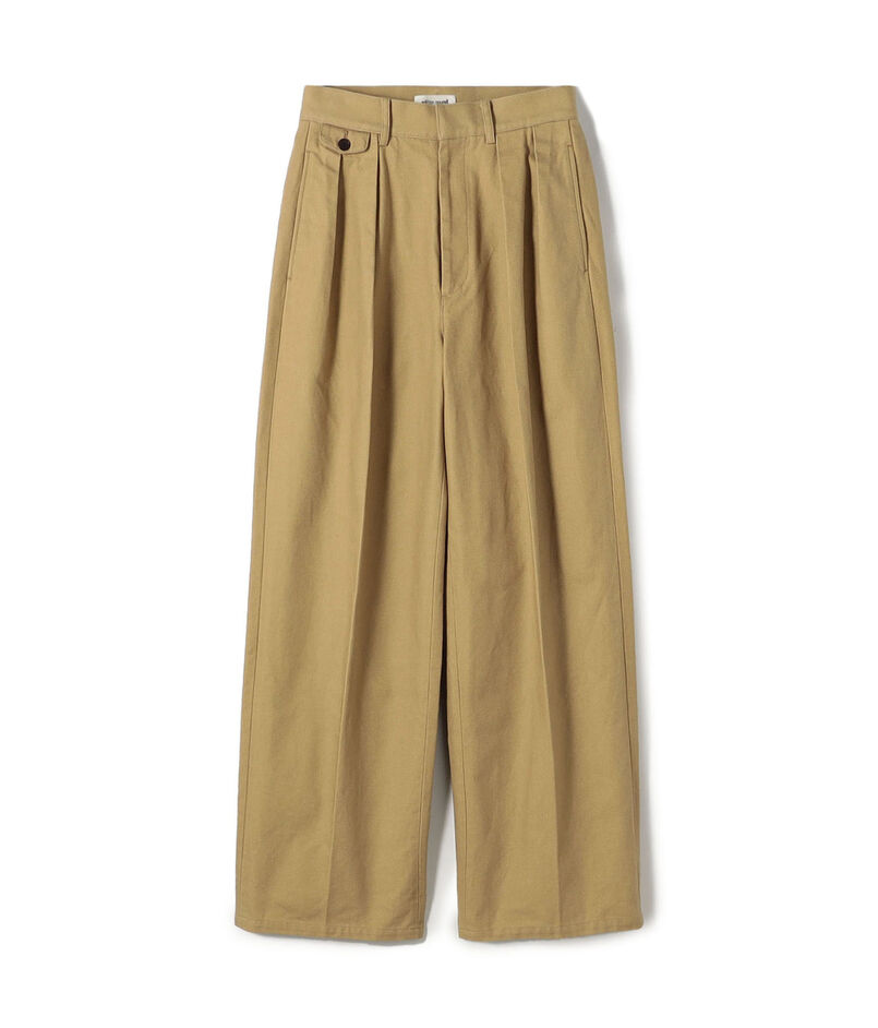 edition pourell ビンテージコットン タックパンツ