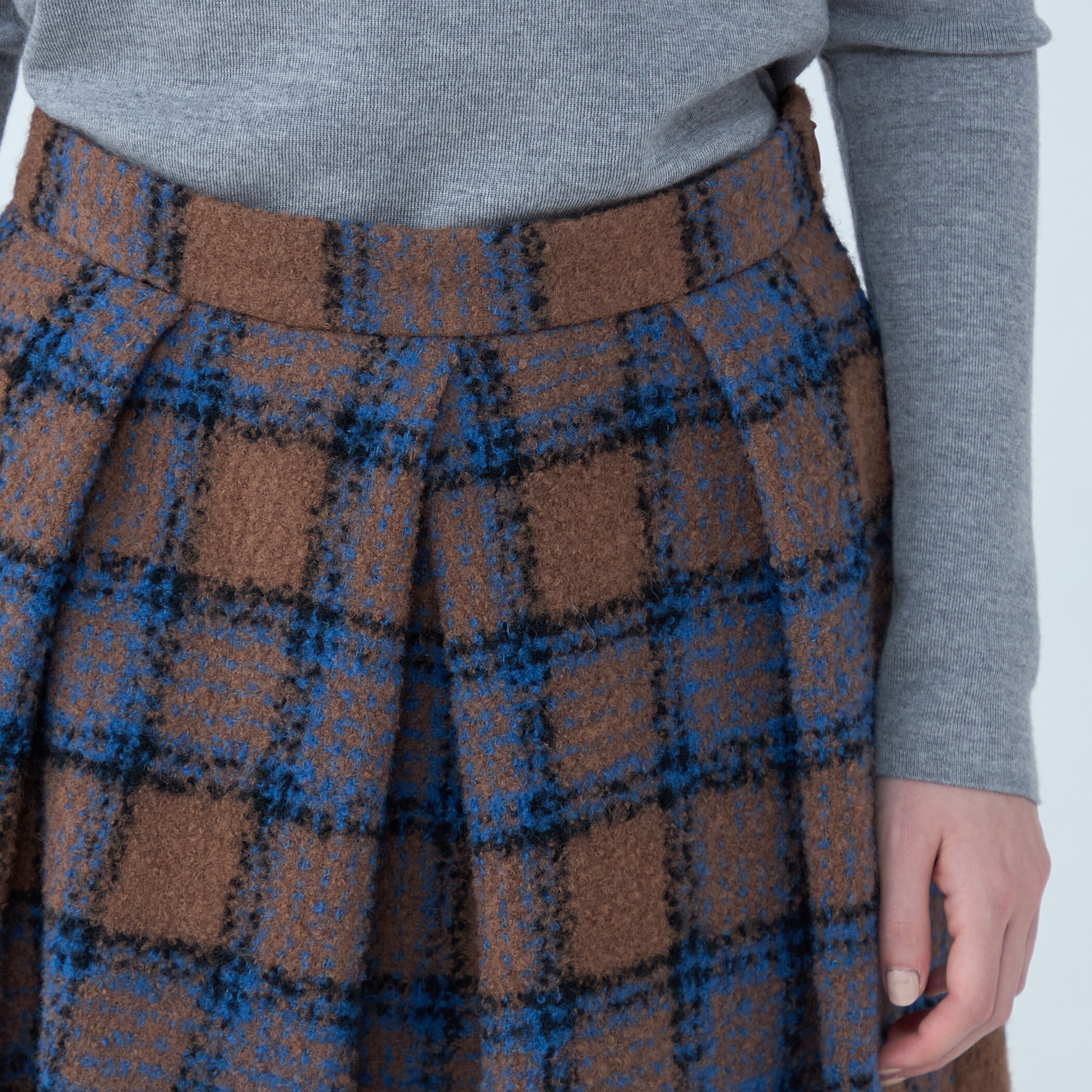 ループチェック バレルスカート｜トゥモローランド 公式通販