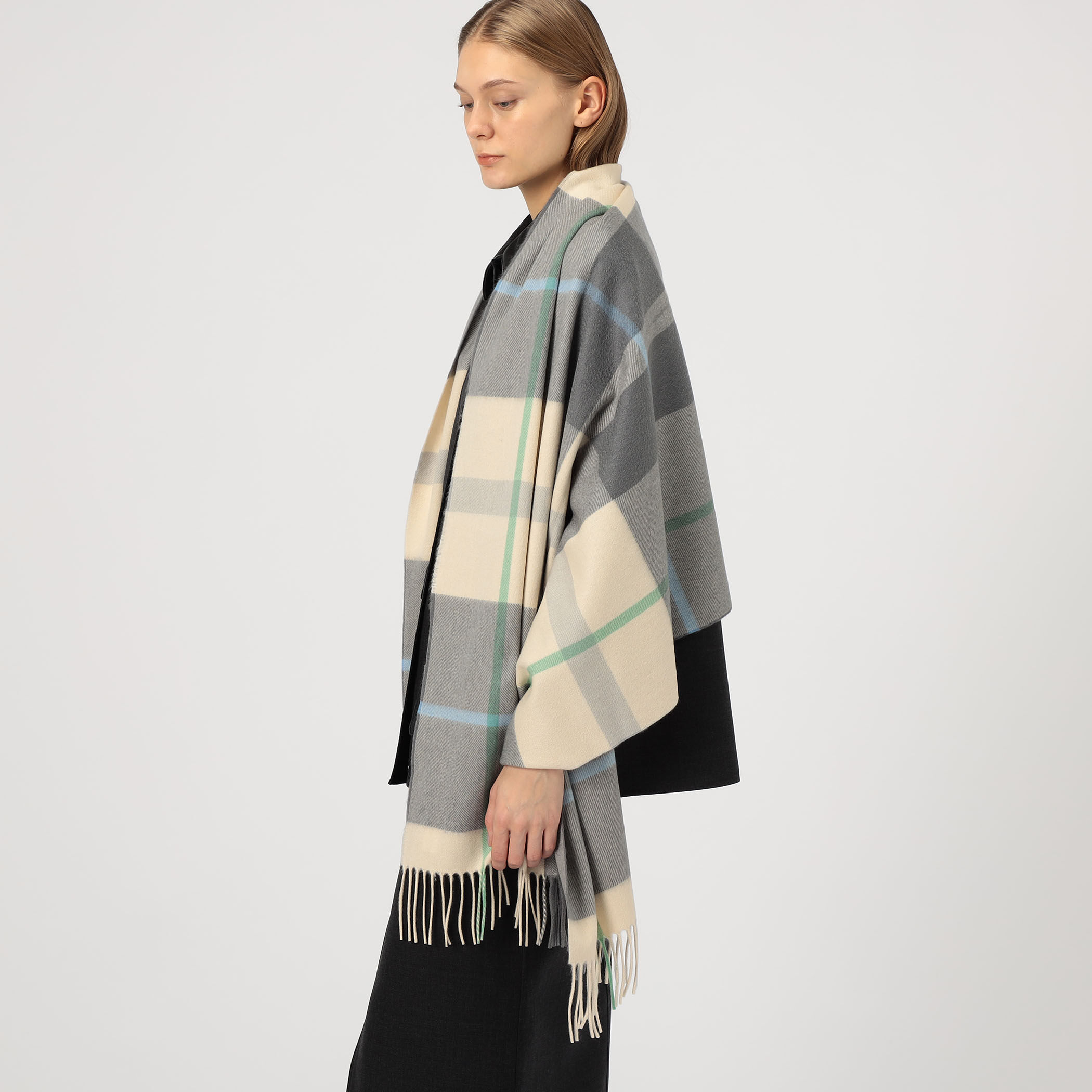 Joshua Ellis カシミヤチェック ストール｜トゥモローランド