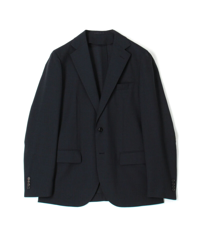 Super120'sウールポリエステル シングルブレステッド2Bジャケット