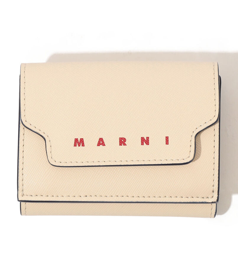 MARNI WALLET サフィアーノレザー製三つ折りウォレット