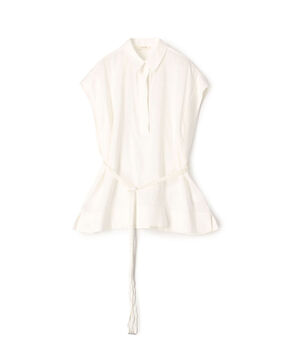 シルクリネンクロス ボクシーブラウス