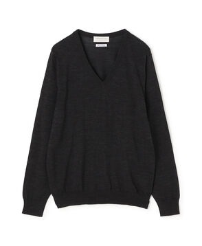 TOMORROWLAND tricot スーパーファインメリノウール Vネックニット S-WOOL