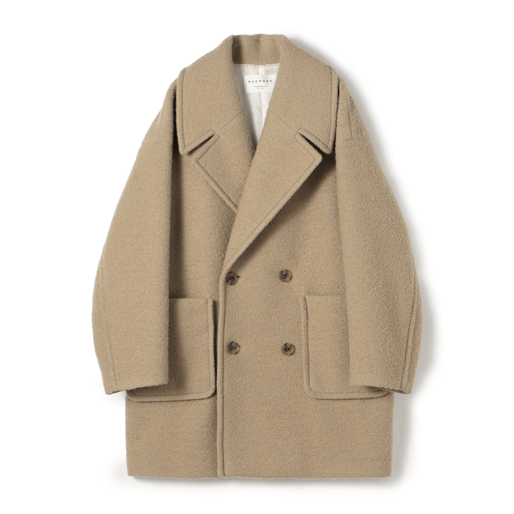 □ブークレーボンディング ダブルブレストコート｜トゥモローランド