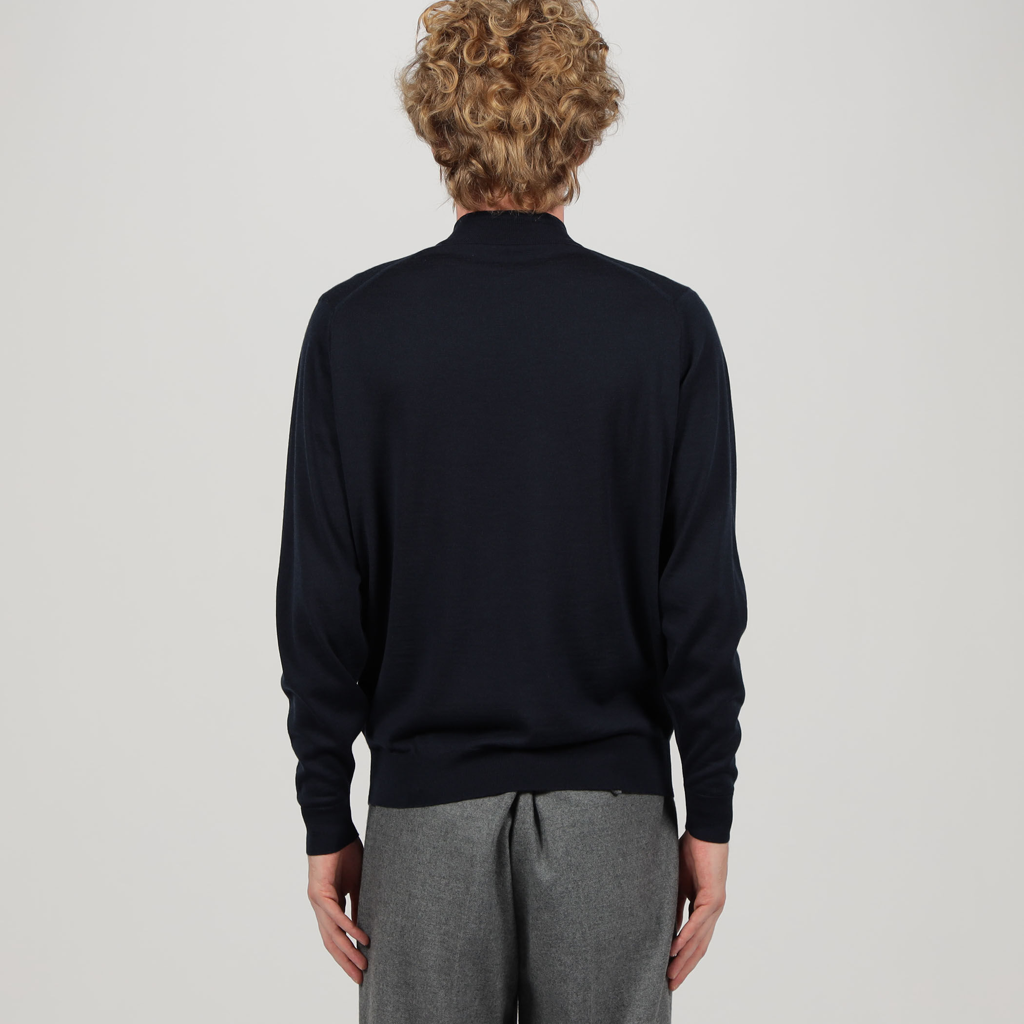 JOHN SMEDLEY KILDAY メリノウール モックネックプルオーバーニット
