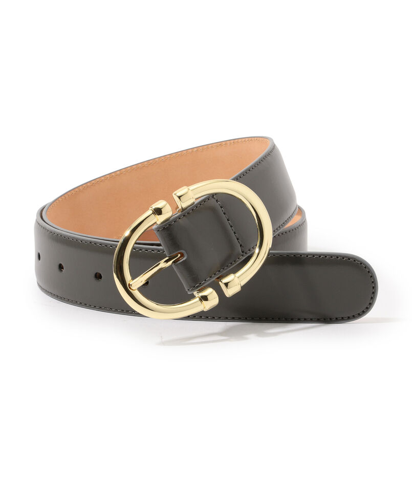AMBOISE ROUND BUCKLE レザーベルト