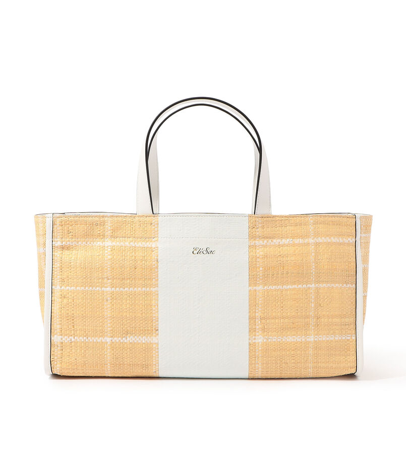 Ele`Sac CHECK WIDE TOTE バッグ