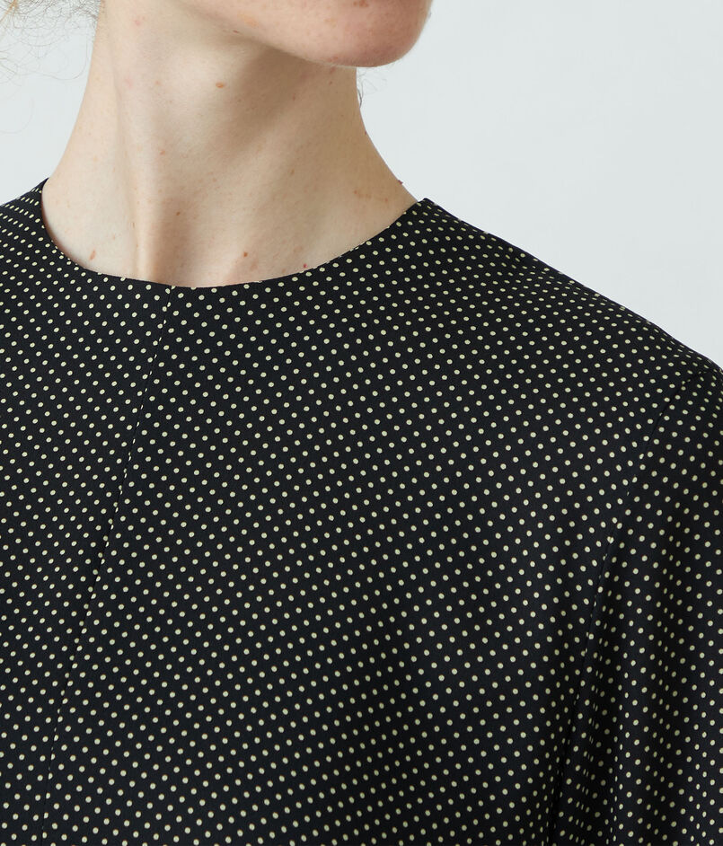 ミニドットプリント フレアギャザーワンピース｜トゥモローランド 公式通販 