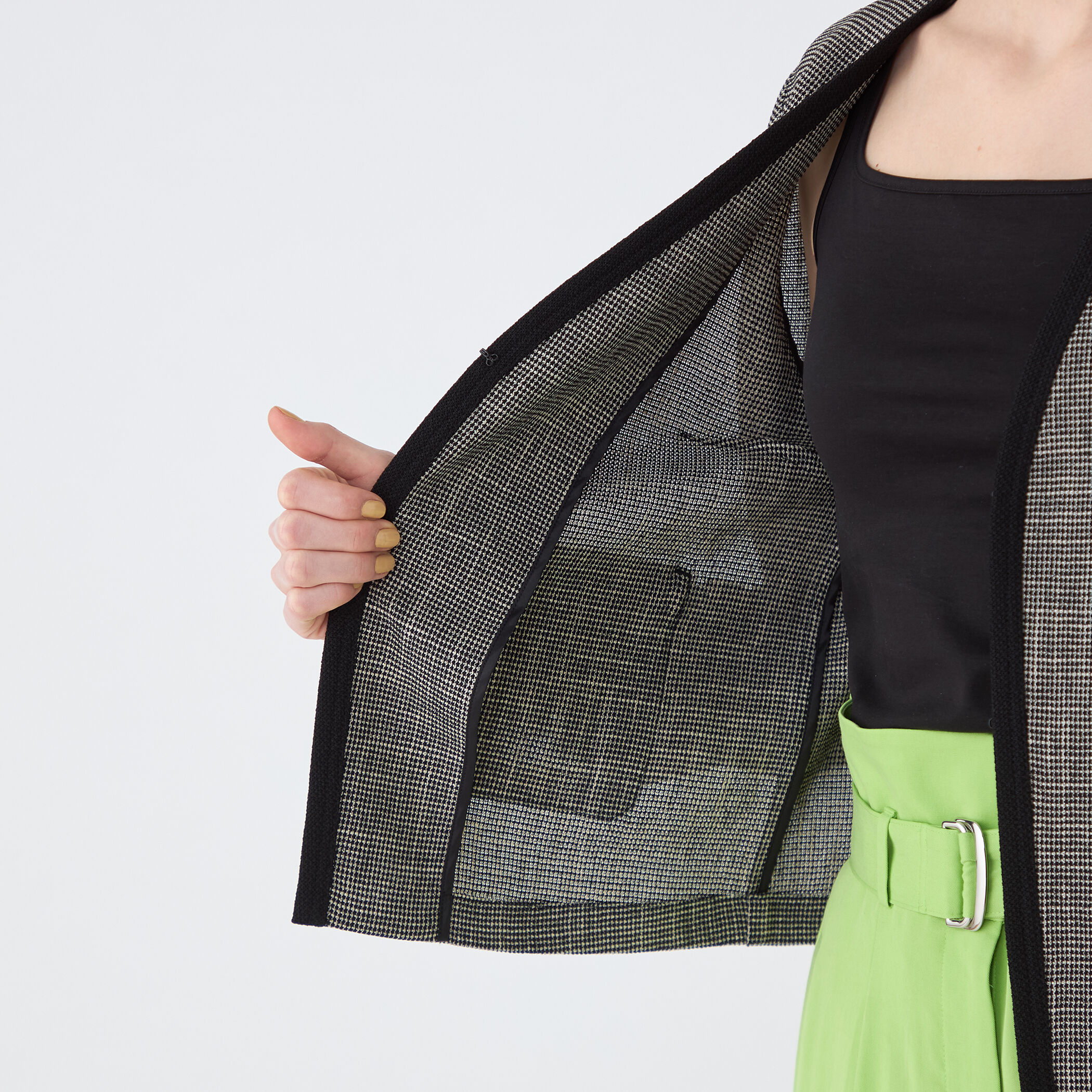 Kototo様　トゥモローランド　ポリエステルレーヨンカラミ Vカラージャケット TOMORROWLAND｜ポリエステルレーヨンカラミ Vカラージャケット