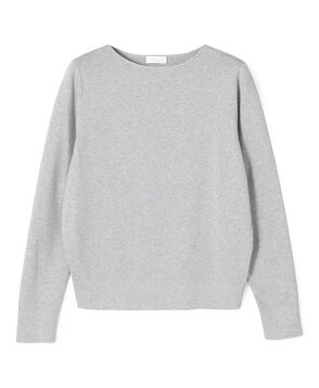 スビンコットン ボートネックプルオーバー