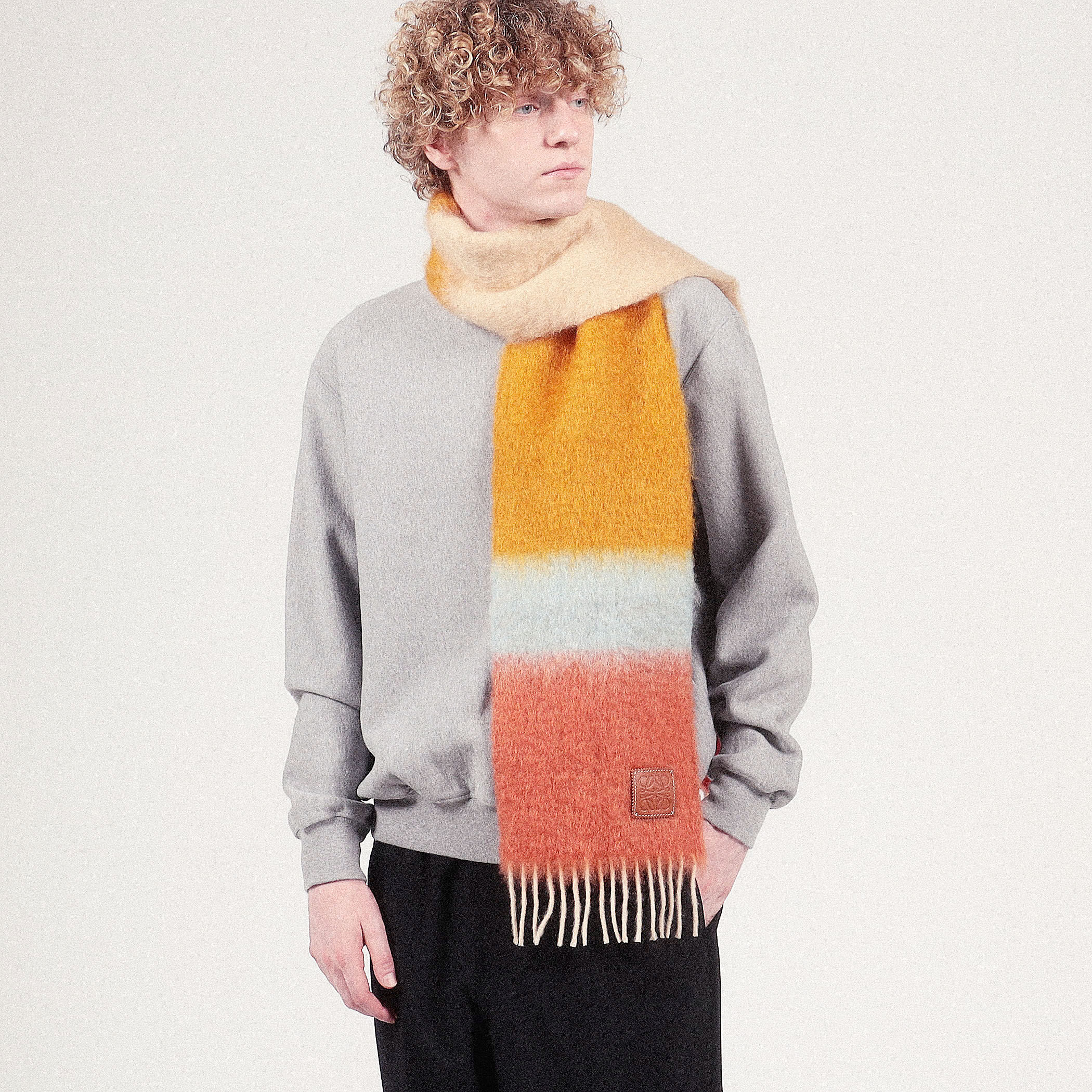 LOEWE マフラー 23×185 F811257X22 ストライプ スカーフ(505830084) | ロエベ(LOEWE) - d fashion