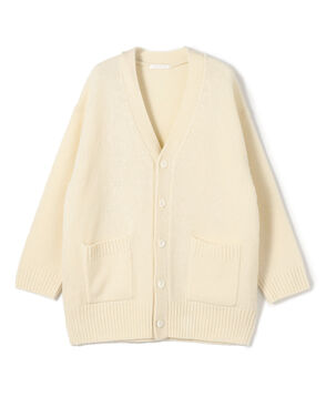 ファインウール Vネックカーディガン