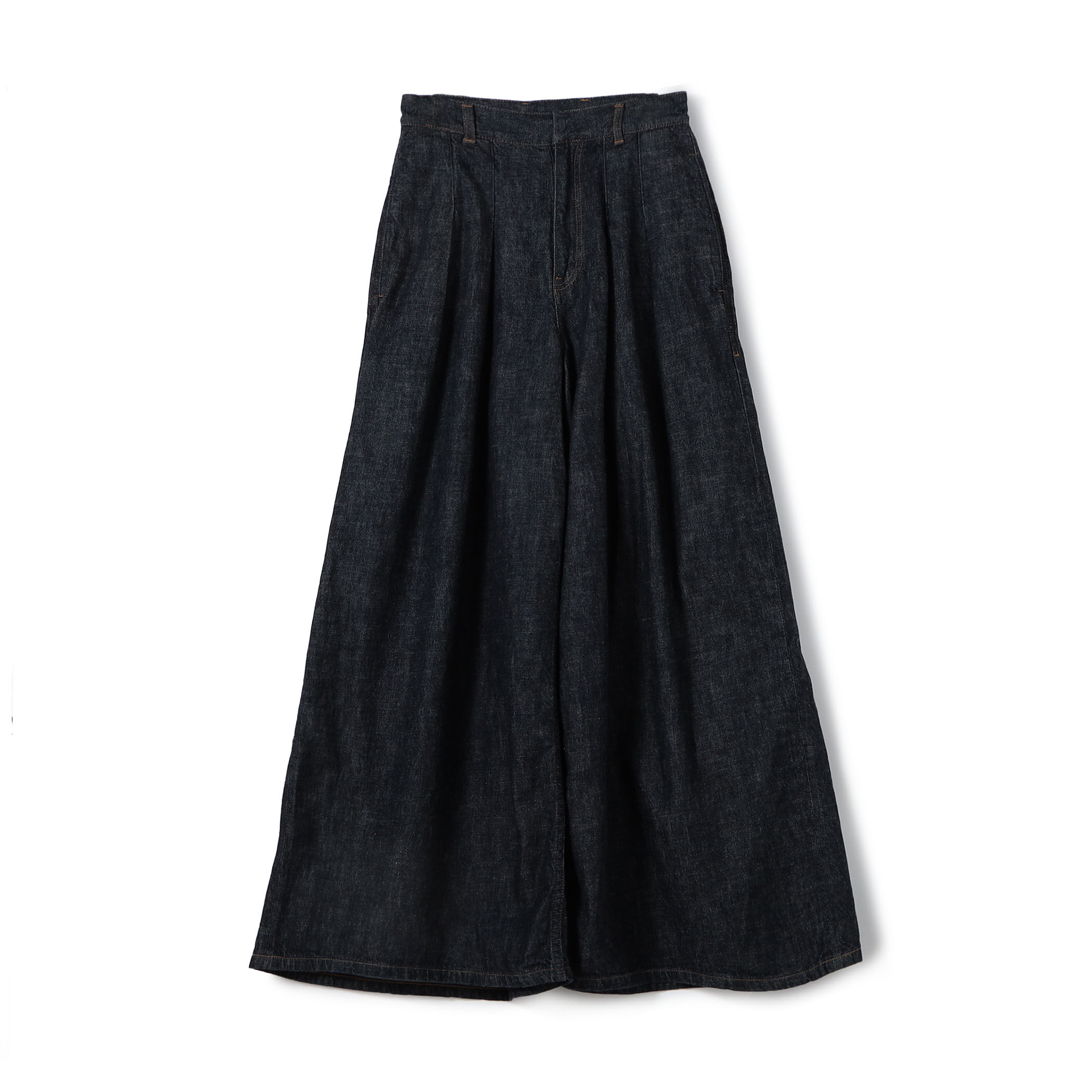 LIVINGTONE DOLK3 - Wide leg pants コットン ワイドパンツ
