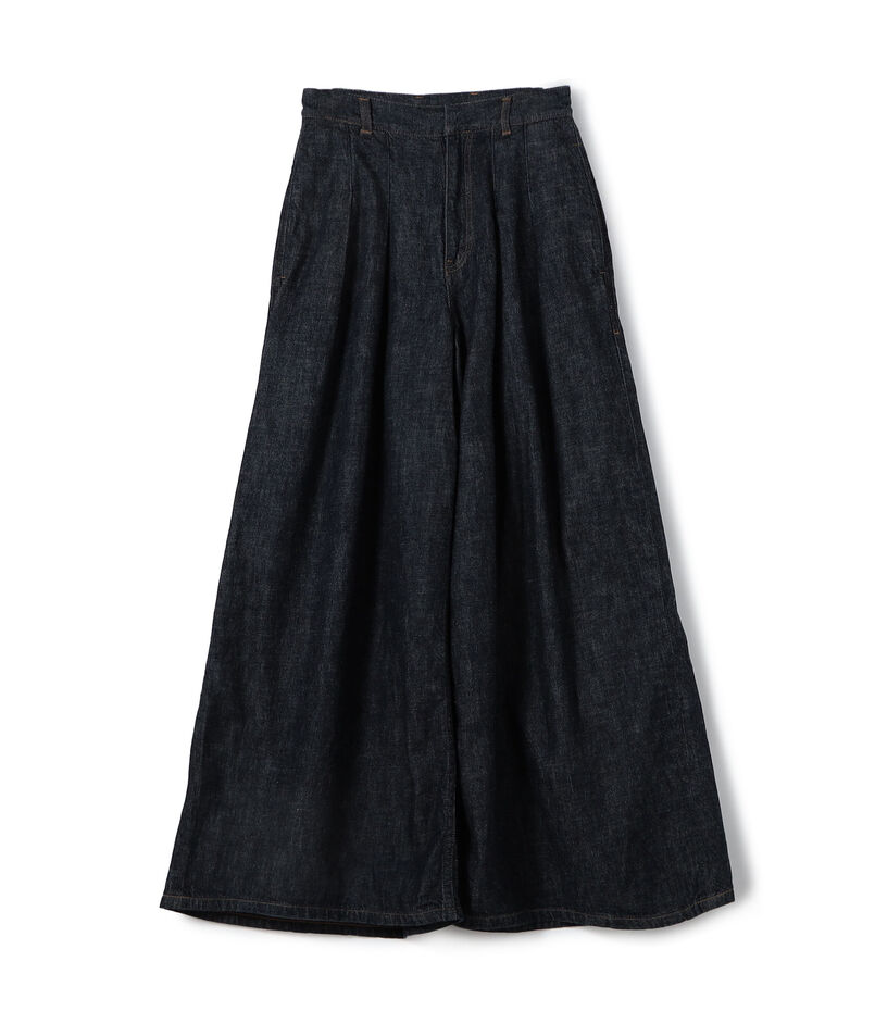 LIVINGTONE DOLK3 - Wide leg pants コットン ワイドパンツ