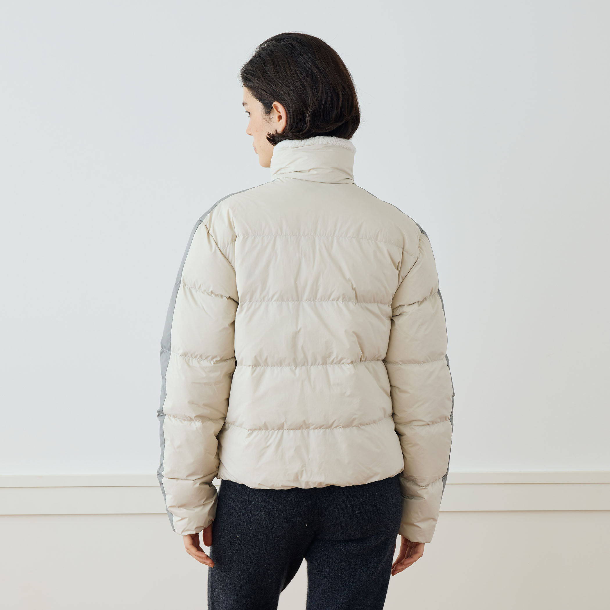 サイドストライプ スタンドネックダウンジャケット WWRN2580