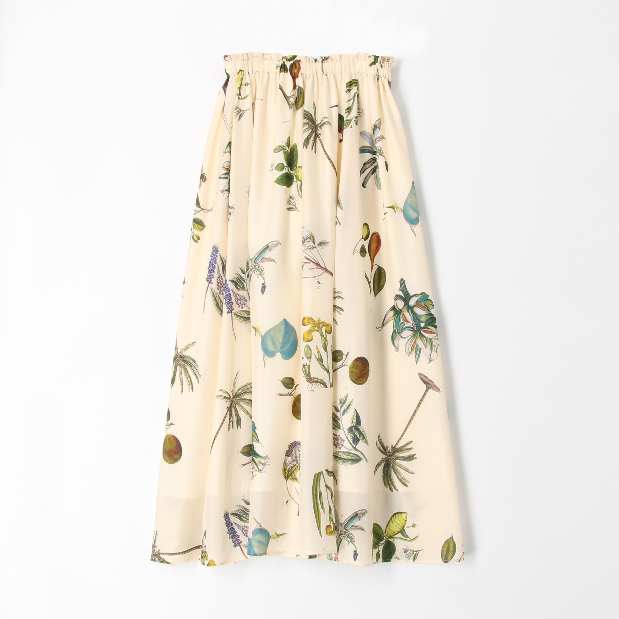 ボタニカルシルクスカート