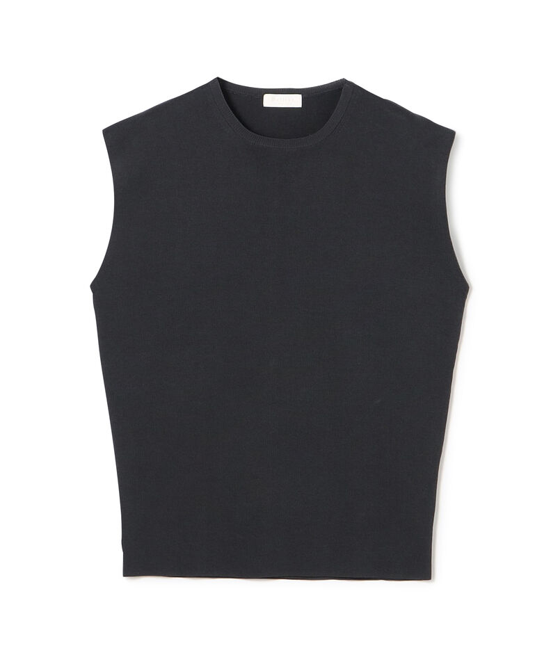 ハイゲージコットン ノースリーブプルオーバー