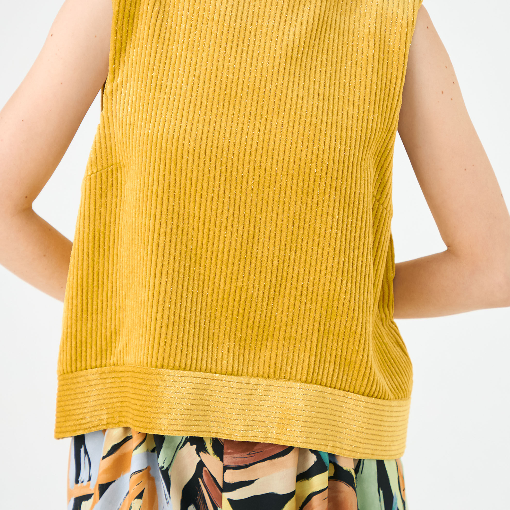 ラメコーデュロイ フロンタブルトップス｜トゥモローランド 公式通販