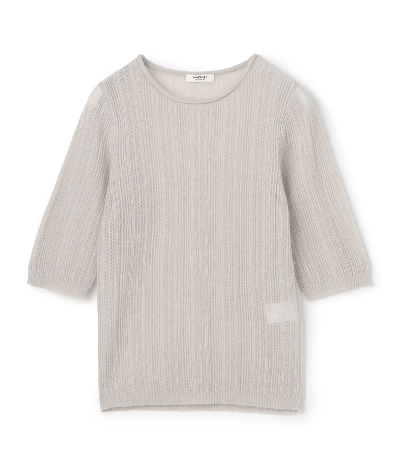 レーシーアルパカ ハーフスリーブプルオーバー