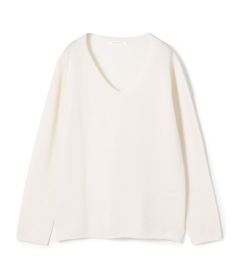 スコットランドカシミヤ Vネックプルオーバー