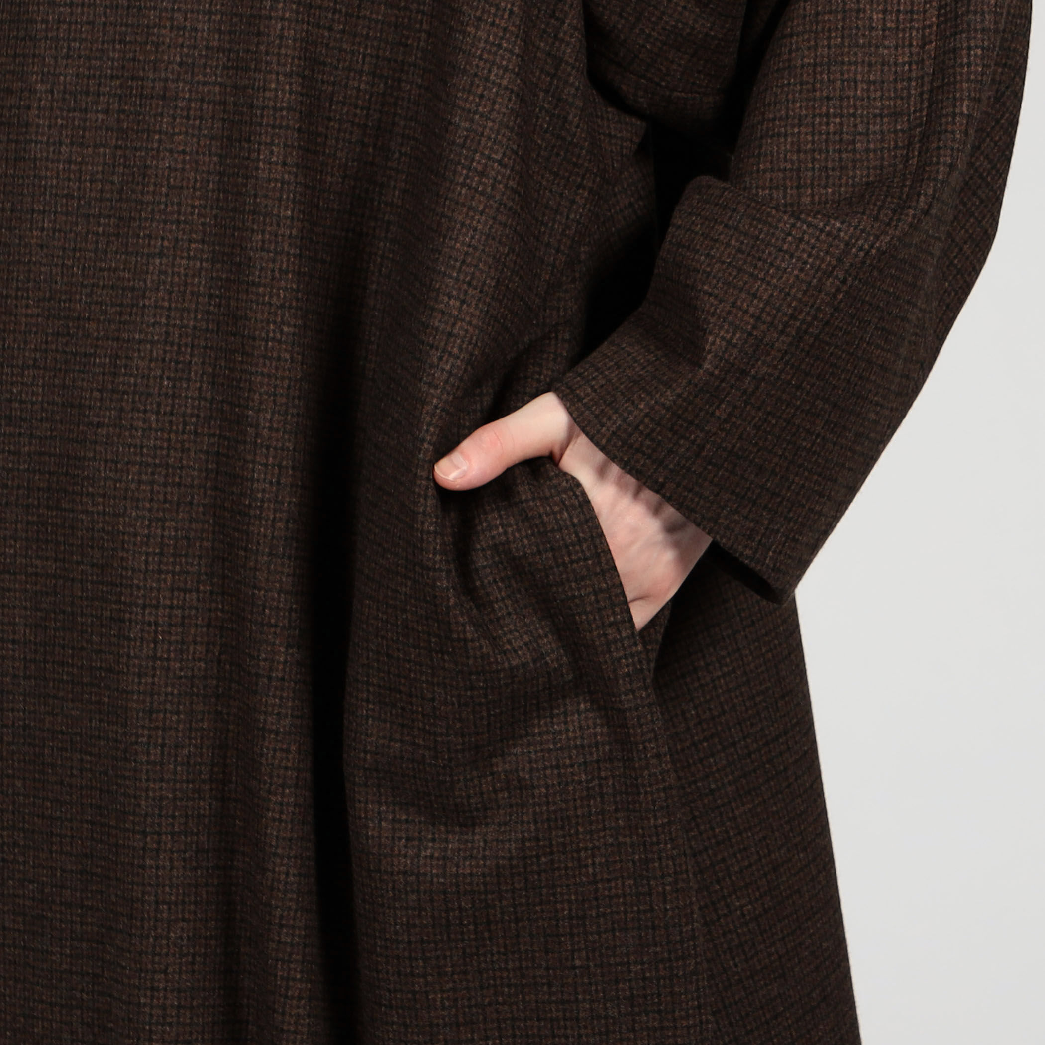 別注】The CLASIK BAL COLLAR PONCHO Fox Flannel｜トゥモローランド