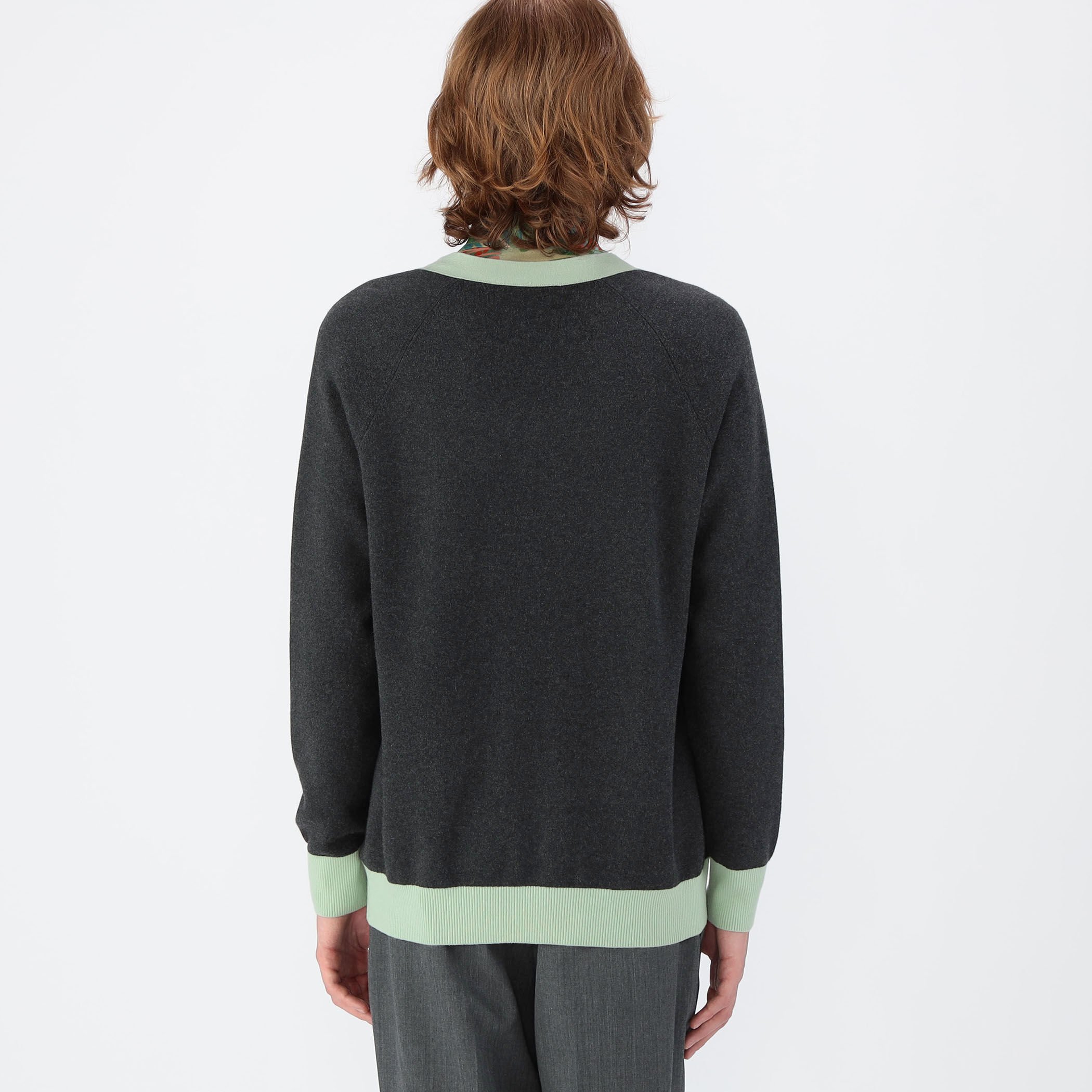 希少【CABaN】コットンカシミヤ ミラノリブVネックジャケット[ブラック/S] 希少【CABaN】コットンカシミヤ ミラノリブVネックジャケット