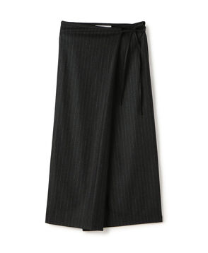 ストレッチフラノ ラップスカート