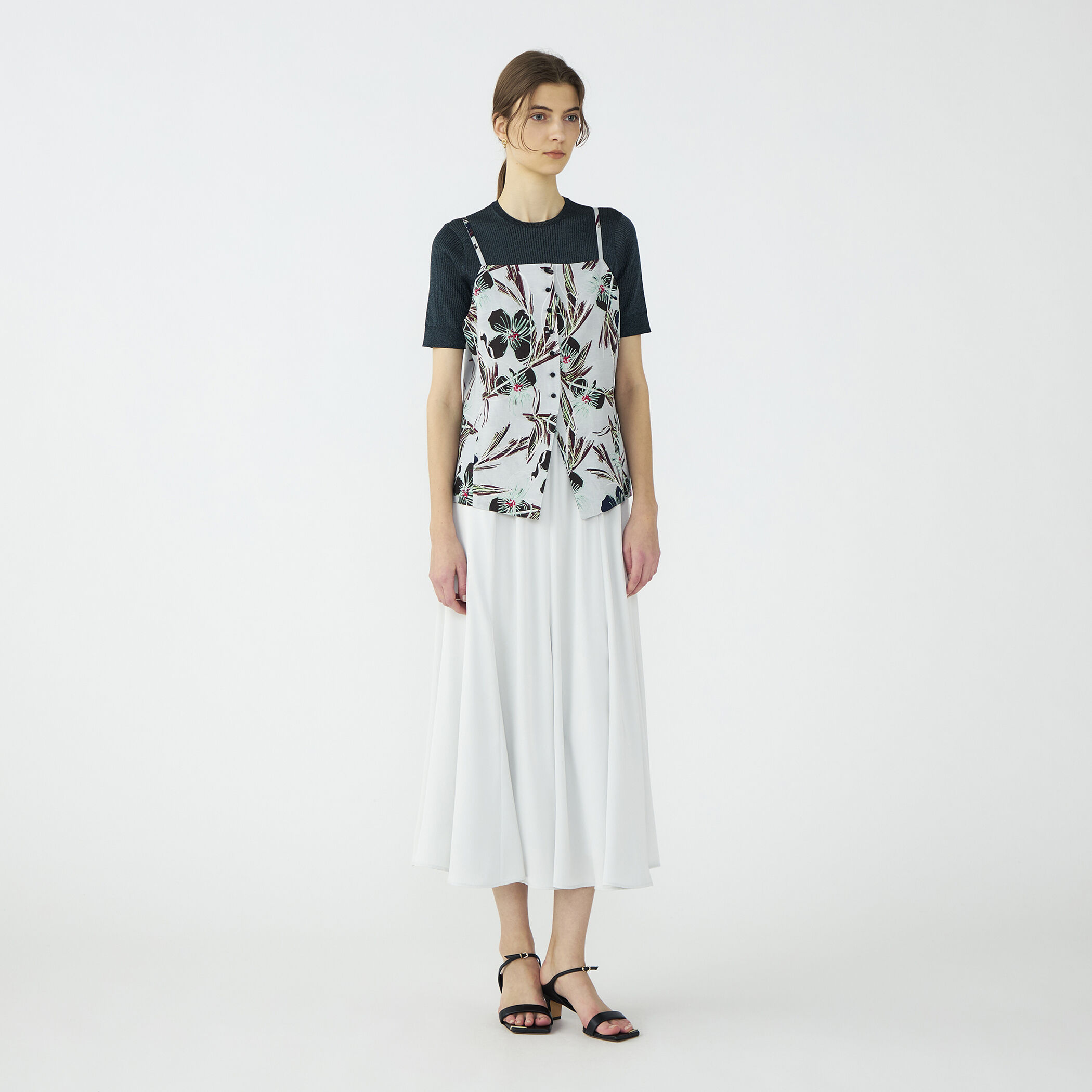 WEB先行予約】ライトウェイトサテン マーメイドスカート