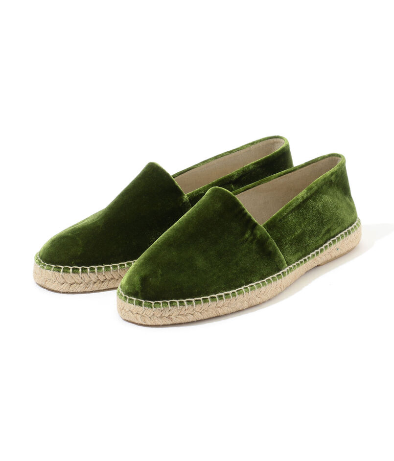 Made in ALICANTE コットンレーヨンシルクベルベット エスパドリーユ