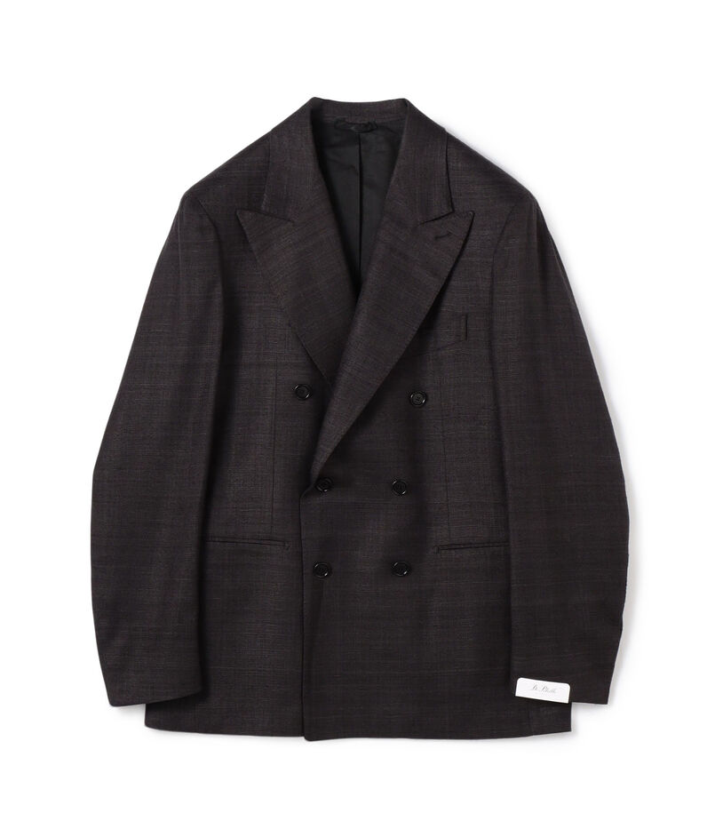 【別注】De Petrillo SIBILLA シルクネップ ダブルブレステッド6Bジャケット