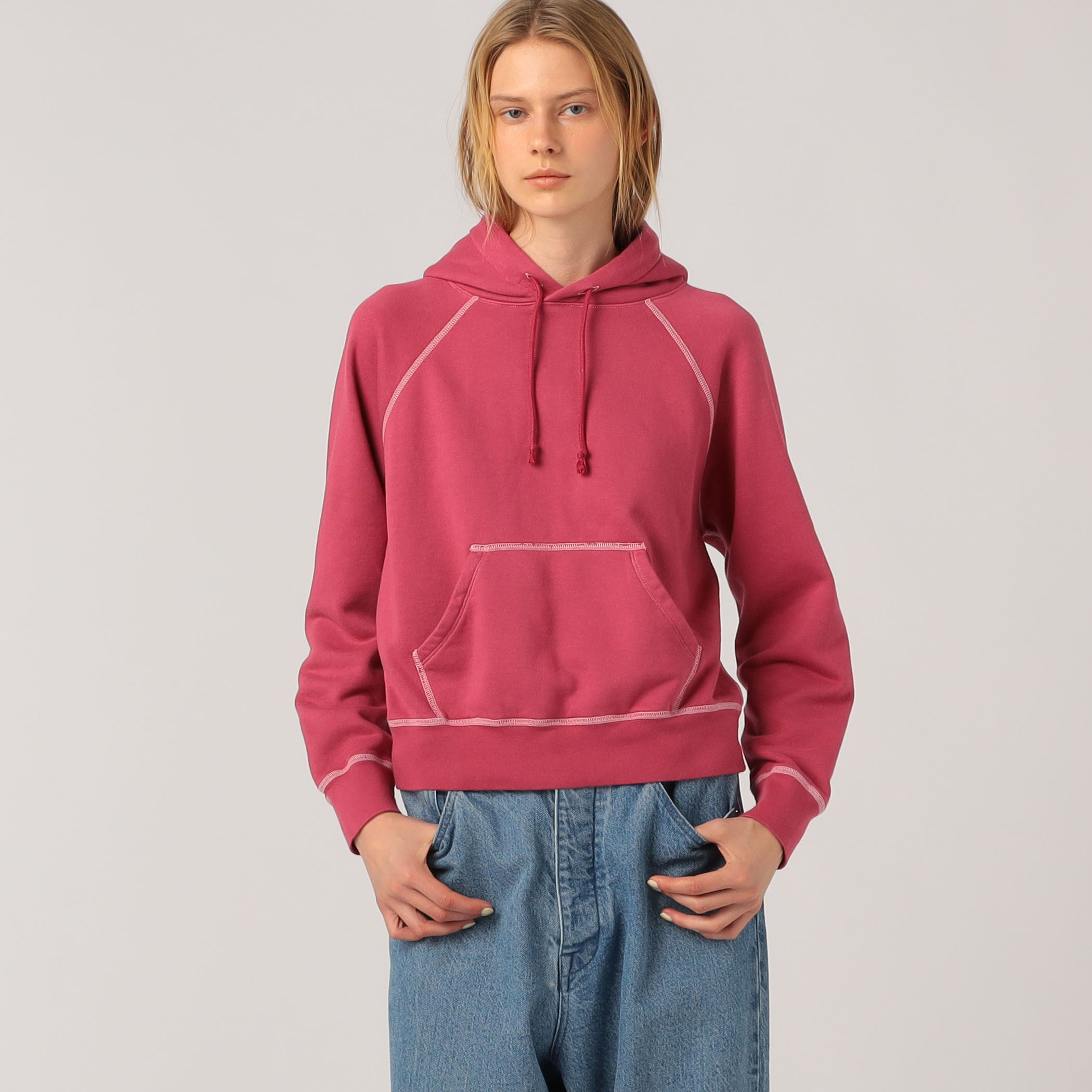 別注】Lefts， for GALERIE VIE コットン フーデッドプルオーバー