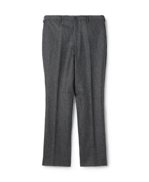 ウールフランネル ノープリーツパンツ Vitale Barberis Canonico