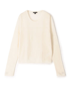 ソフトフェザーウェイトカシミヤ クルーネックプルオーバー WOKC3076