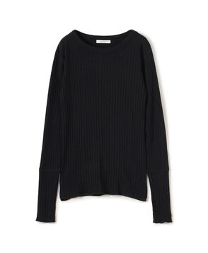 ウールリブ クルーネックプルオーバー