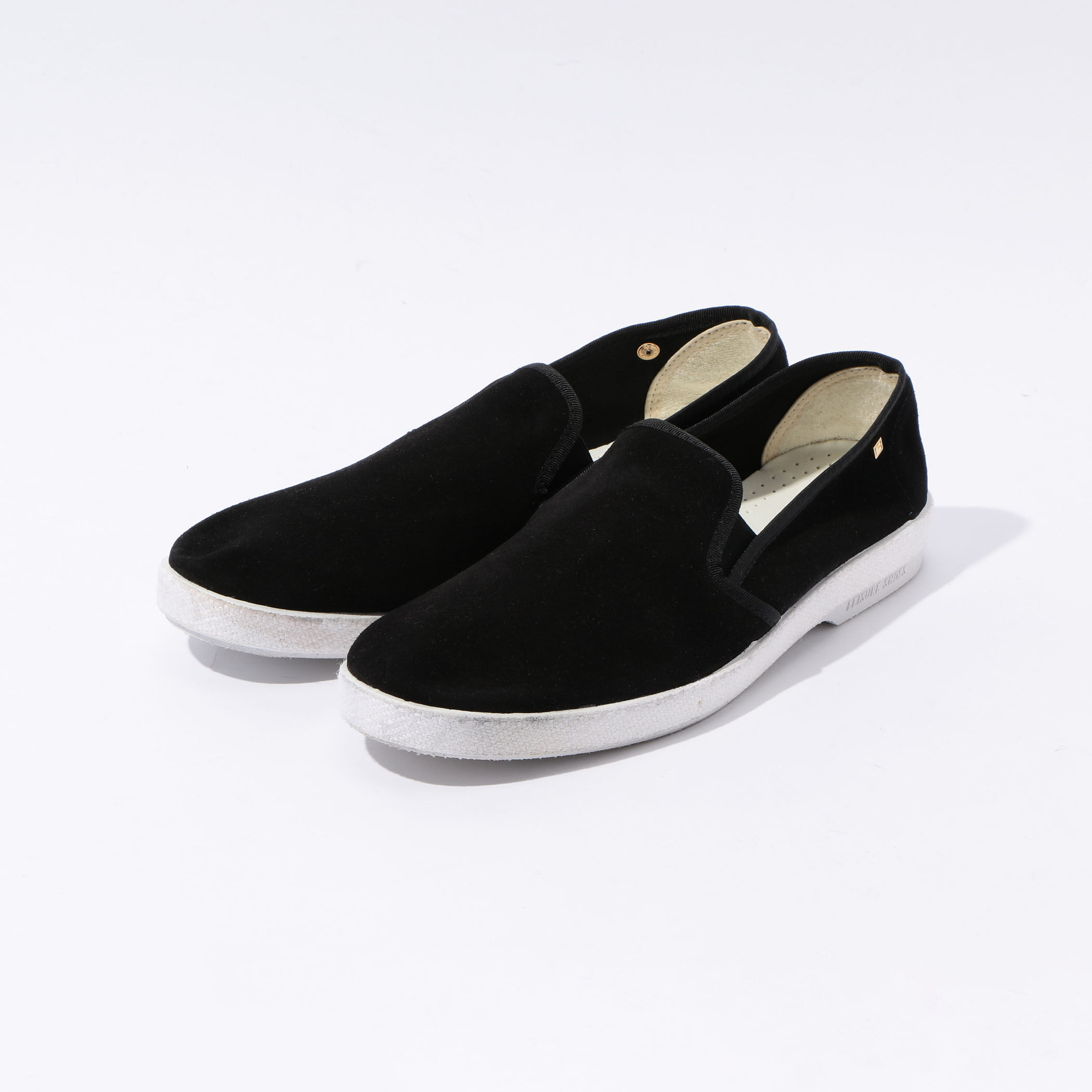 別注】Rivieras×TOMORROWLAND スエードスリッポン