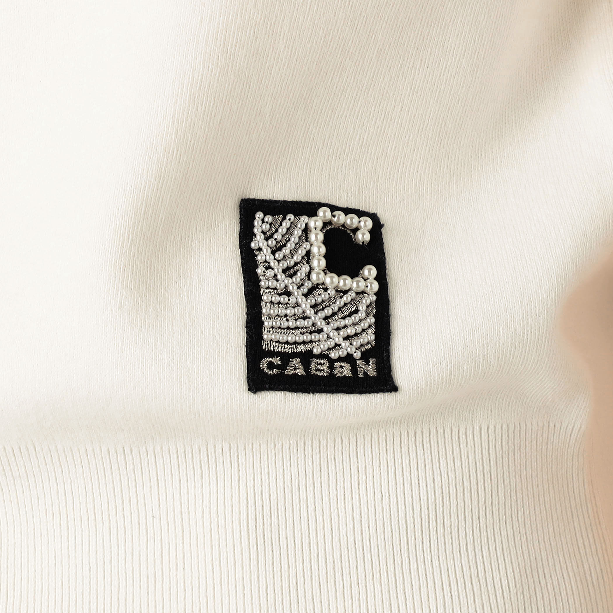 CABaN コットンカシミヤ バイカラーハーフスリーブ