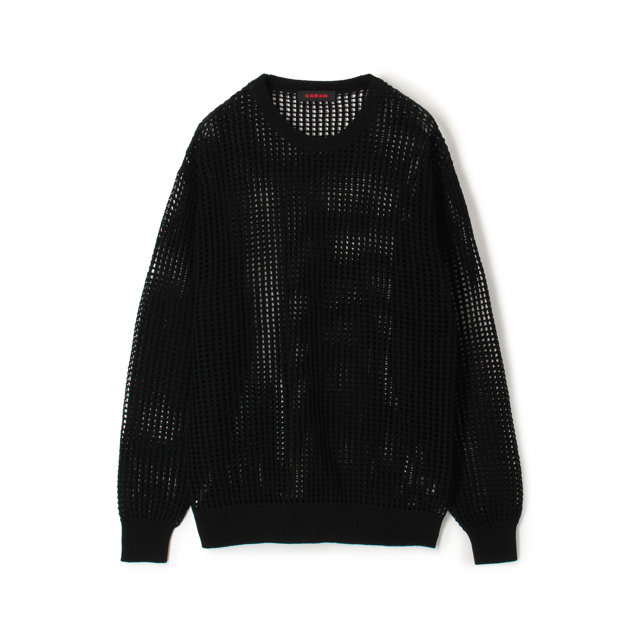 CABaN コットンメッシュ クルーネックプルオーバー