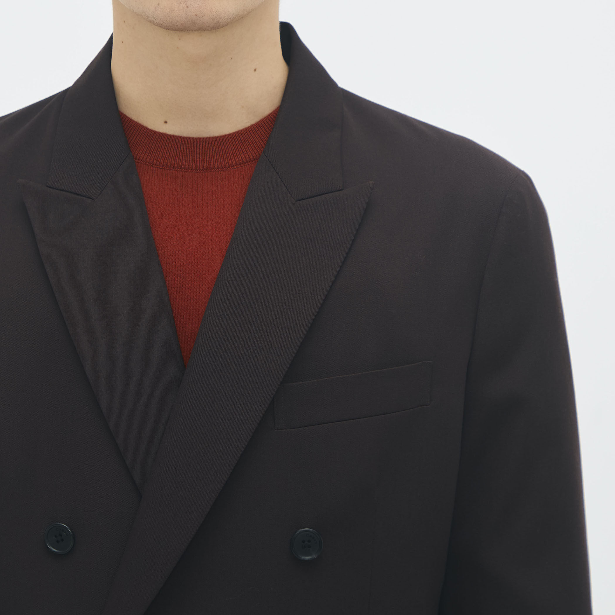 CABaN ライトウールギャバジン ダブルブレストジャケット