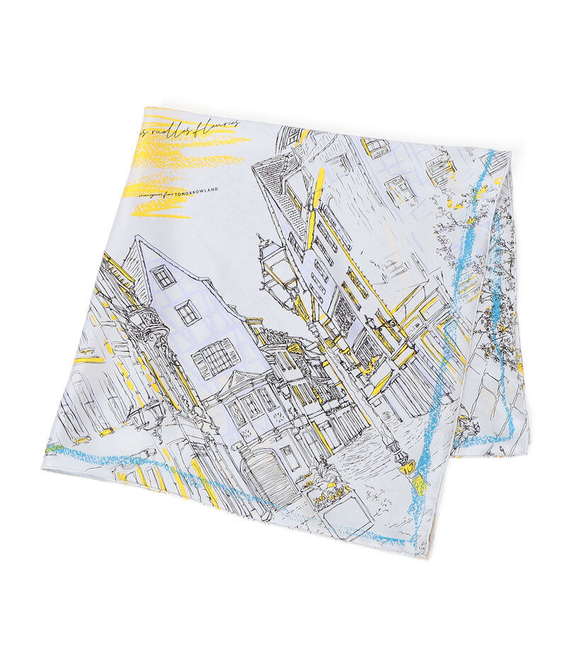 【別注】manipuri CITY シルクスカーフ